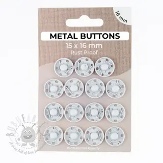 Tryckknapp METAL 16 mm off white