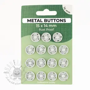 Tryckknapp METAL 14 mm off white