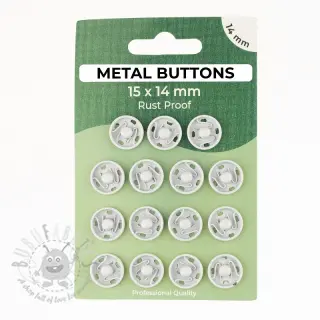 Tryckknapp METAL 14 mm off white