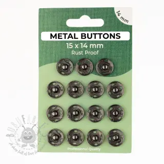 Tryckknapp METAL 14 mm anthracite