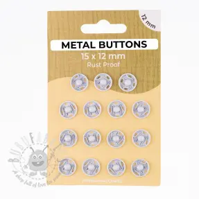 Tryckknapp METAL 12 mm off white