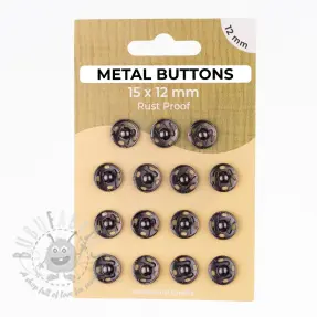 Tryckknapp METAL 12 mm anthracite