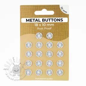 Tryckknapp METAL 10 mm off white