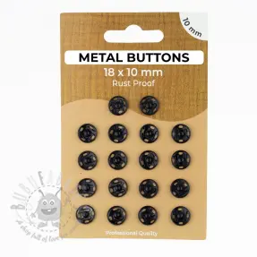 Tryckknapp METAL 10 mm black