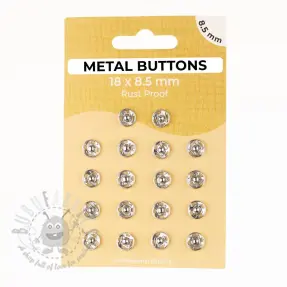 Tryckknapp METAL 8,5 mm silver