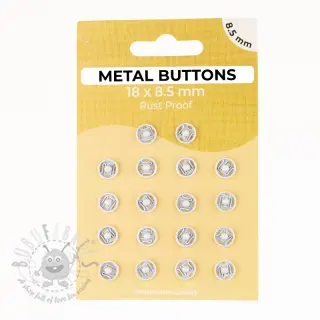 Tryckknapp METAL 8,5 mm off white