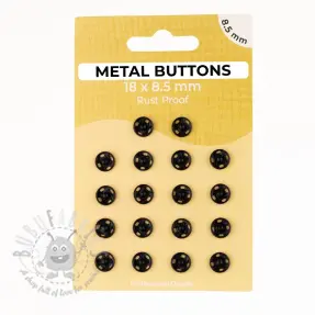 Tryckknapp METAL 8,5 mm black