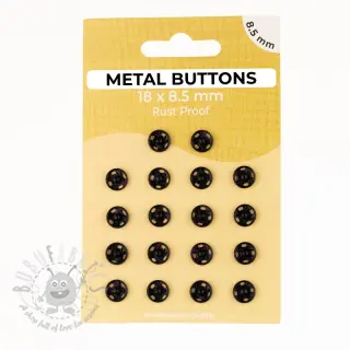 Tryckknapp METAL 8,5 mm black