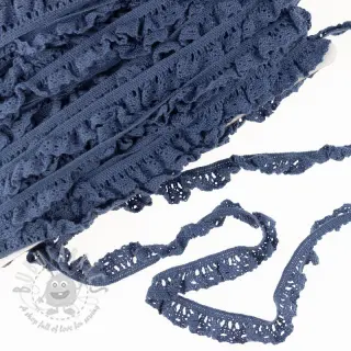 Bomullsspets elastisk dark jeans