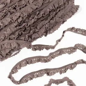 Bavlnená čipka elastická mauve