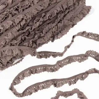 Bavlnená čipka elastická mauve