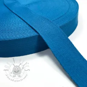Gjordband bomull 4 cm aqua