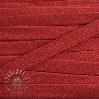 Bomullssnöre platt 15 mm red