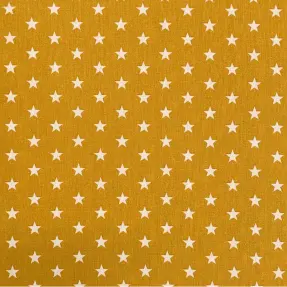 Bavlnená látka Petit stars ochre
