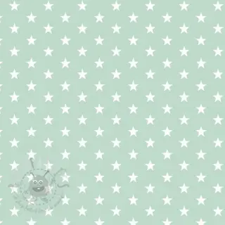 Bomullstyg Petit stars mint