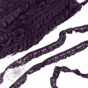 Bomullsspets elastisk violet