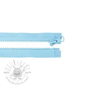 Blixtlås delbar 65 cm old blue