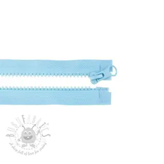 Blixtlås delbar 65 cm old blue