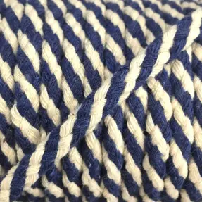 Bavlnená šnúra 5 mm blue ecru