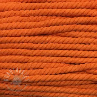 Bomullssnöre tvinnad 12 mm orange