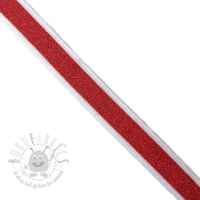 Snoddband lemovací lampas LUREX red
