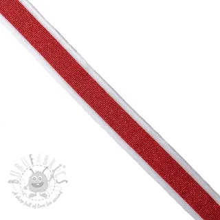 Snoddband lemovací lampas LUREX red