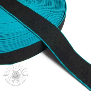 Slätt resårband 4 cm Rim aqua