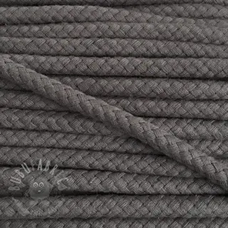 Bomullssnöre 8 mm dark grey