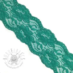 Spets Blossom dark green