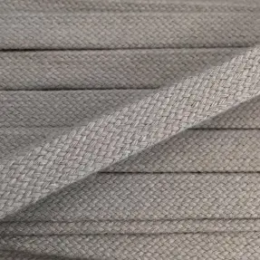 Bavlnená šnúra plochá 15 mm light grey