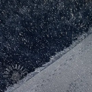 Konstpäls LUREX SILVER navy