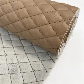 Konstläder MATELASSE taupe