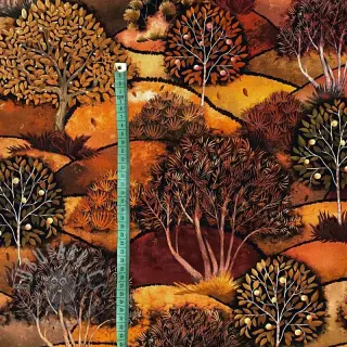Dekorationstyg Forest hill autumn digital print