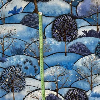 Dekorationstyg Forest hill winter digital print