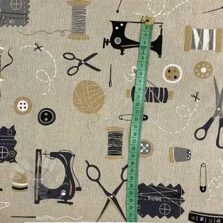 Dekorationstyg Linenlook Sewing atelier