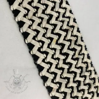 Slätt resårband 6 cm Party white 2:a sortering