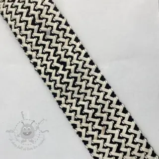 Slätt resårband 6 cm Party white 2:a sortering