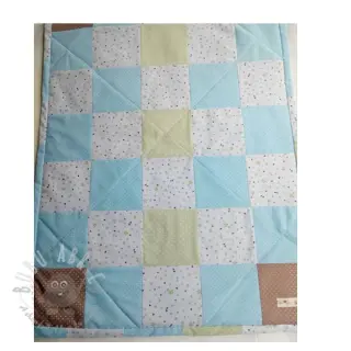 Bomullstyg Petit dots taupe