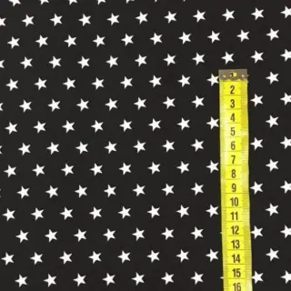 Bavlnená látka Petit stars white/grey