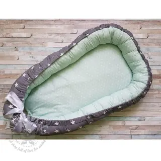 Bomullstyg Petit stars grey