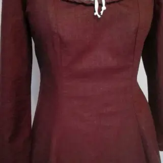 Förtvättat lin dark brown