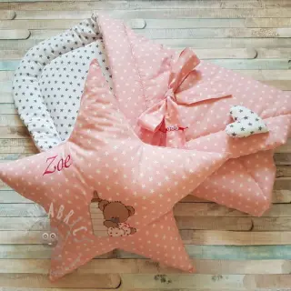 Bomullstyg Petit stars mint