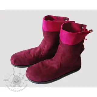 Konstläder mocka ALASKA fuchsia/amethyste
