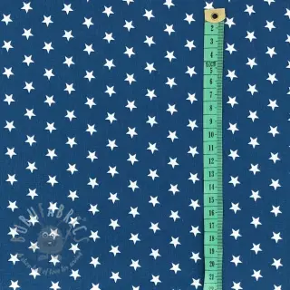 Bomullstyg Petit stars indigo