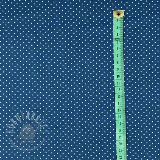Bomullstyg Petit dots indigo