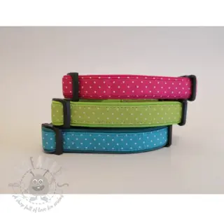 Bomullstyg Petit dots turqouise