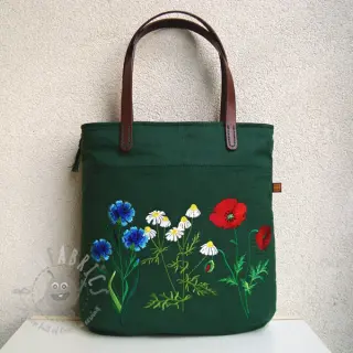 Förtvättat lin dark green