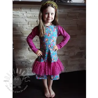 Tyll till TUTU-kjol SPOT dark fuchsia