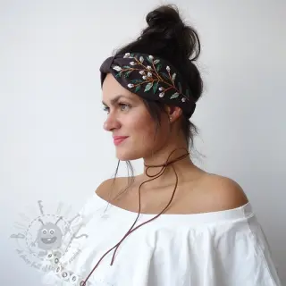 Förtvättat lin dark brown