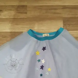 Tyll till TUTU-kjol light blue 160 cm